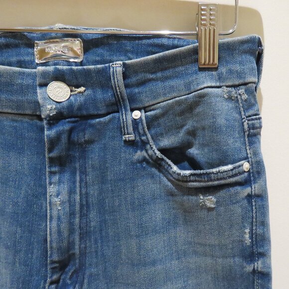 MOTHER High Waisted Looker Jeans in Doodling Damsel - Size US 27 - Picture 5 of 15
